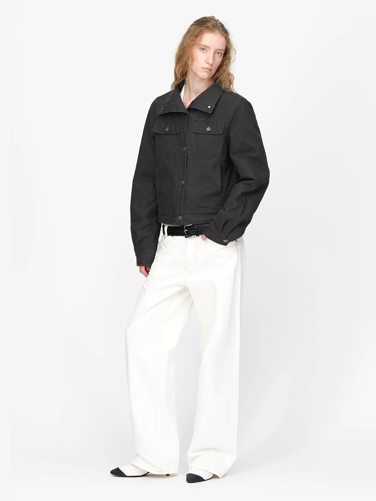 Vintage Quilted Utility Cropped Jacket