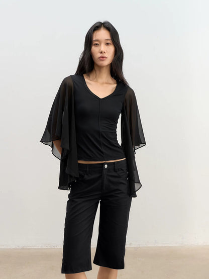 Lyocell V-Neck Top