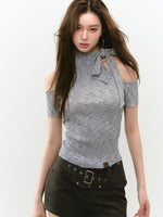 Chic Waist Belt Irregular Detail Shorts