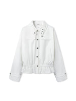 Fine Twill Wrinkle-Resistant Hem Pleated Silhouette Coat