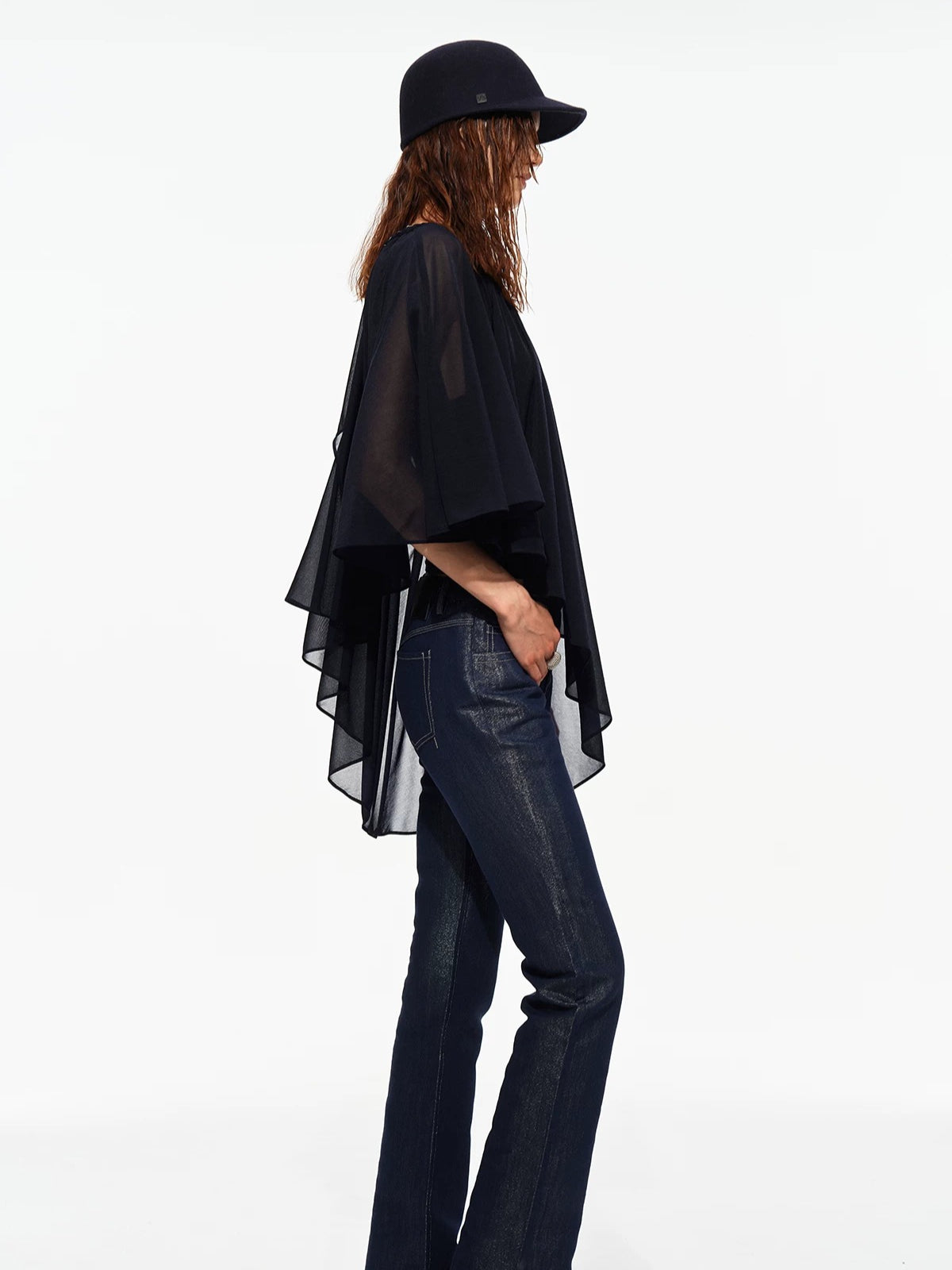 Coated Straight Jeans