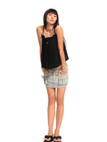 Accordion Pleated A-Line Loose Vest Sling