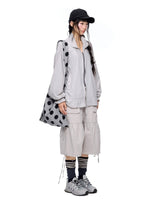 Drawstring Pocket Wide Leg Pants