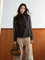 Plaid Layered Skirt Set