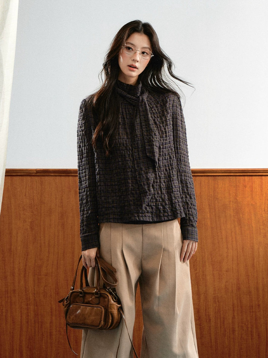 Plaid Layered Skirt Set