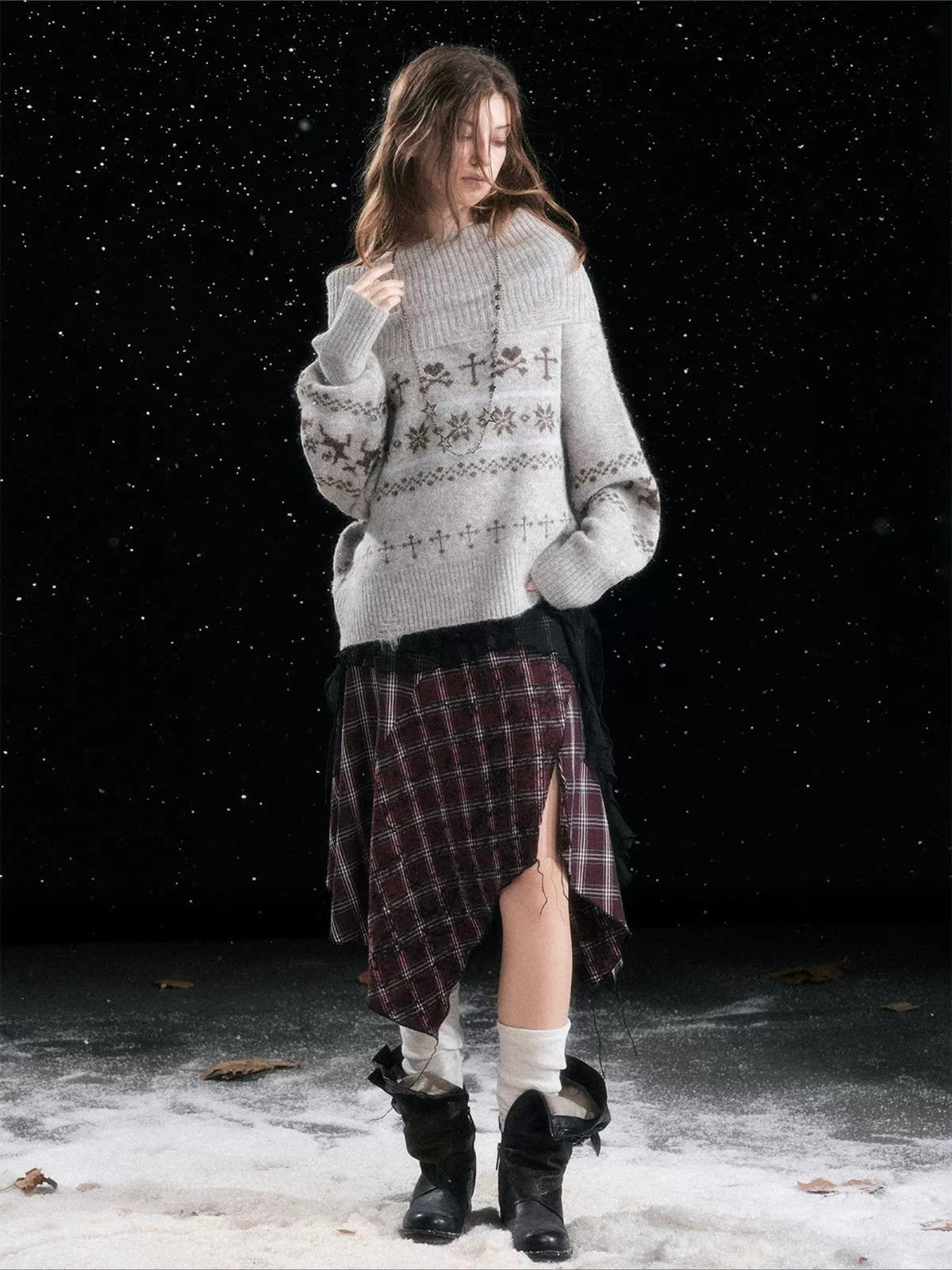 Fair Isle Knit Sweater