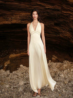 Verdant Halter Maxi Dress