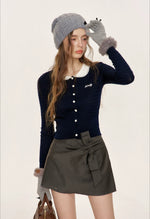 Cable Doll Collar Cardigan