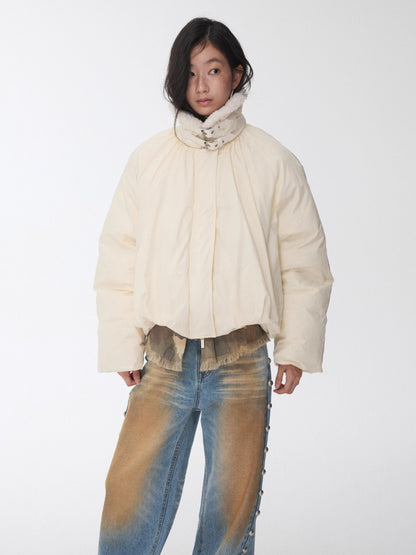 Belted Cocoon Down Jacket