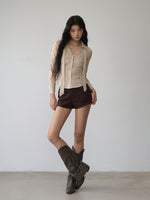 Rivet Cuffed Cargo Shorts
