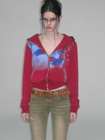 Vintage Graphic Hoodie Jacket