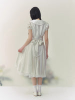 Lace Trim Blouse & Skirt Set