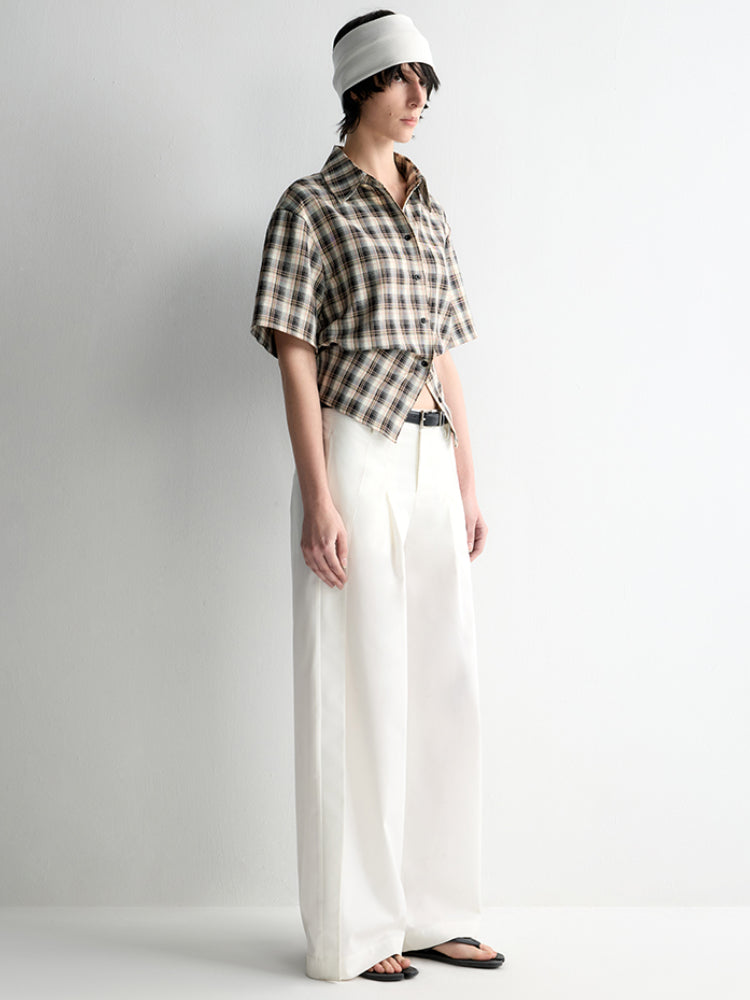 Reversible Twill Overlock Short Sleeve Shirt