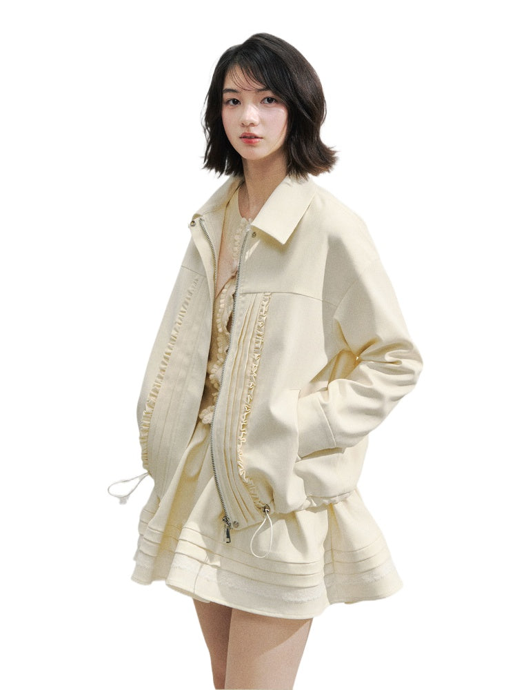 Romantic Order Wool Jackets & Skirt Set