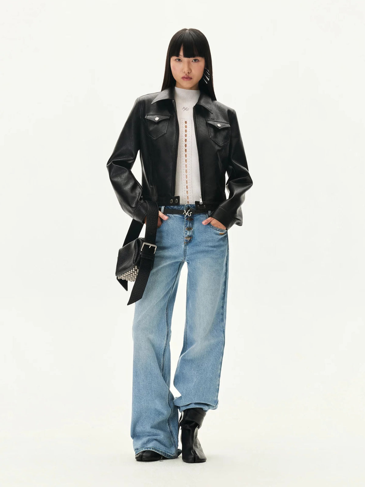 Storm Rider Textured Leather Jacket
