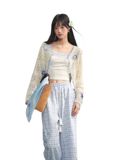Hollow Out Crochet Knit Cardigan