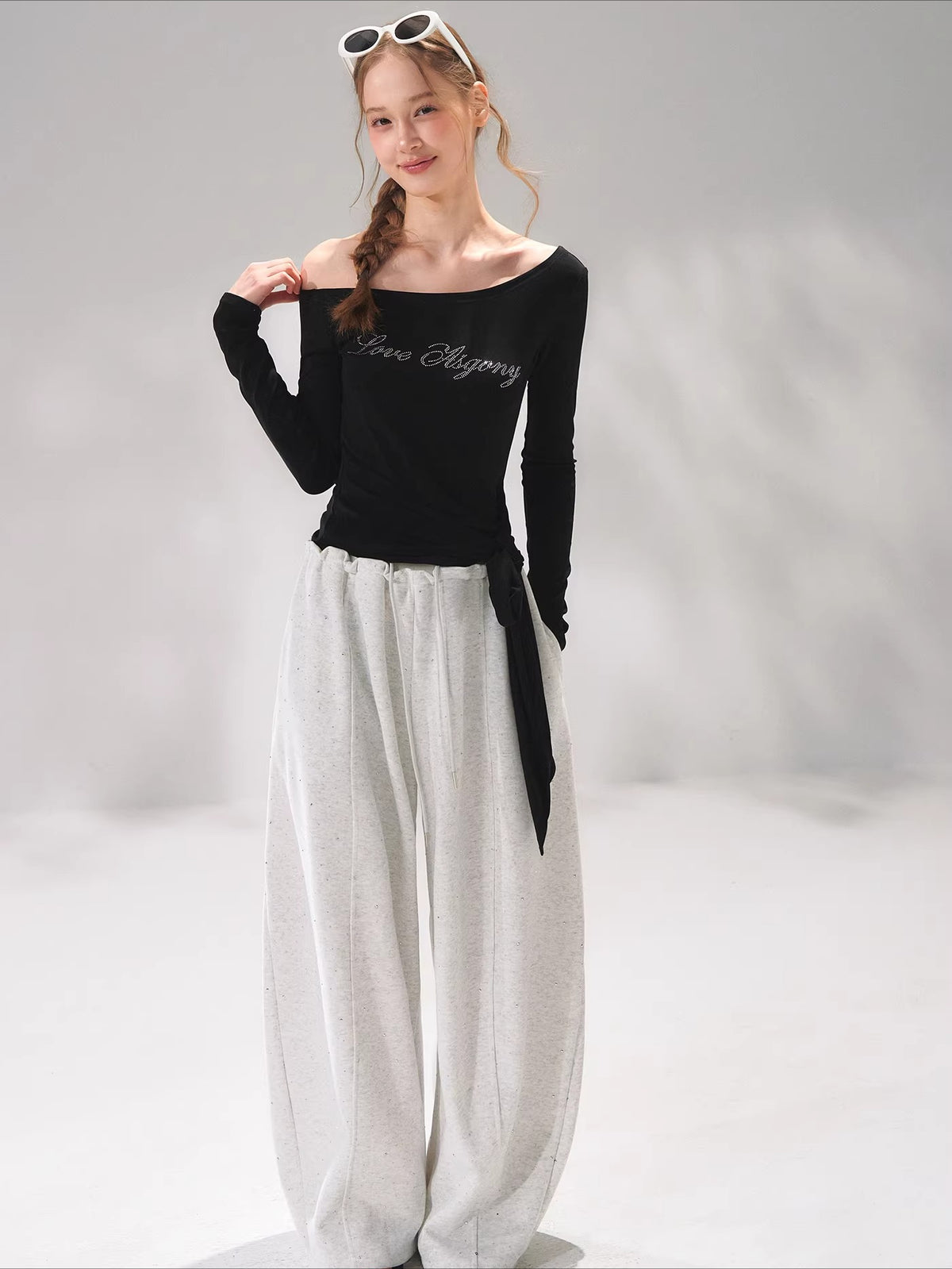 Crystal Drawstring Sweatpants
