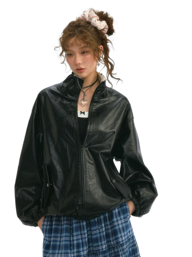 PU‑Coated Viscose Jacket