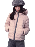 Star Quilted Hooded Down Jacket