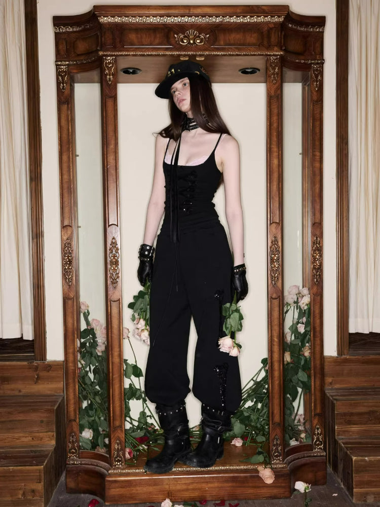 Bone Sequin Stand-Collar Sweat Set