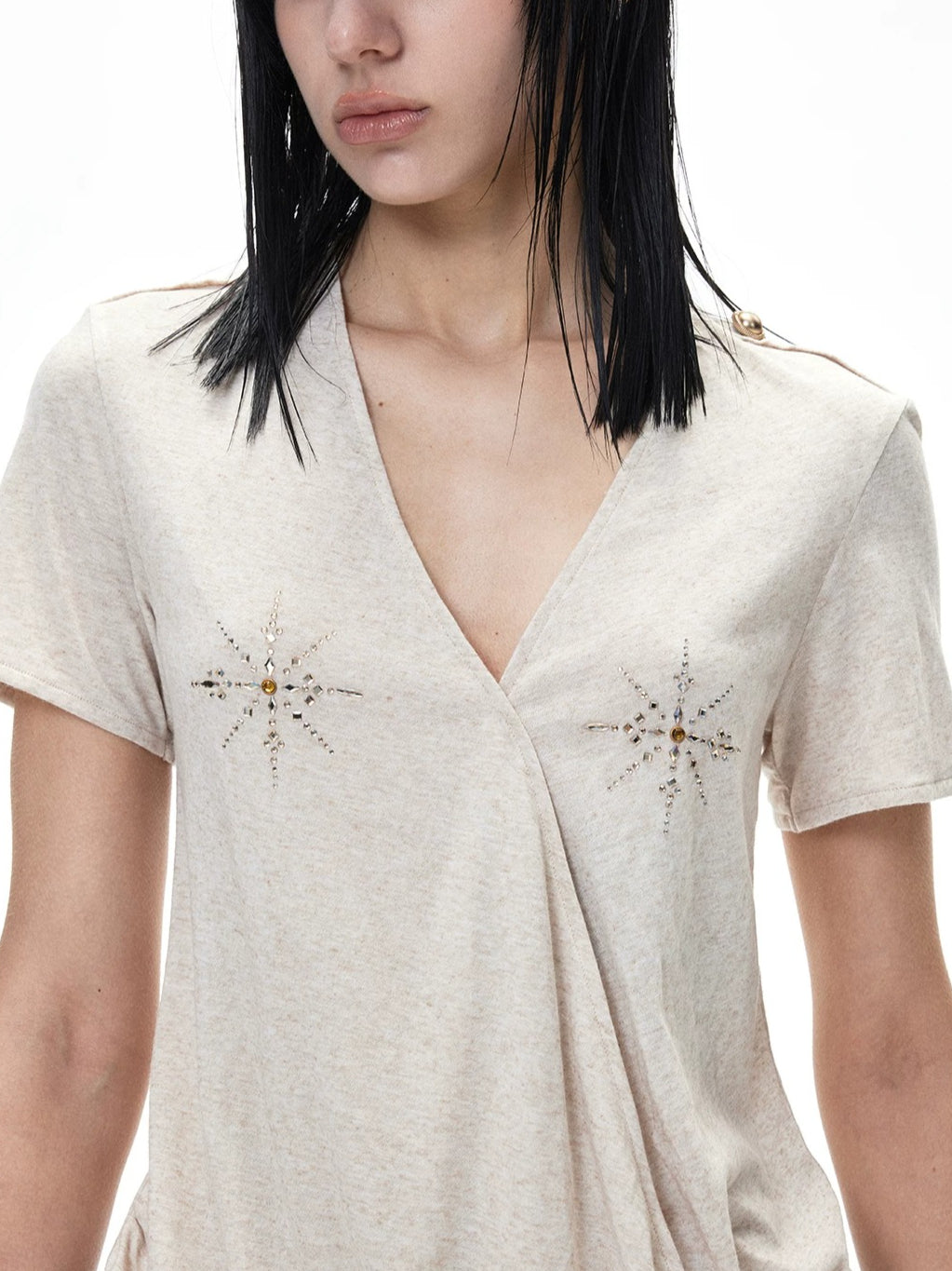Diamond V Neck T-Shirt