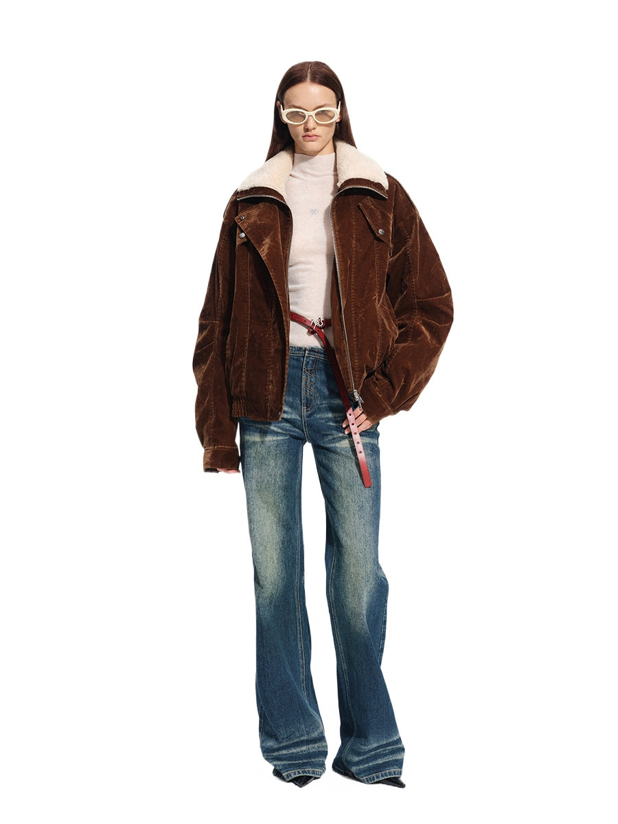 Ross Velvet-Wash Denim Jacket