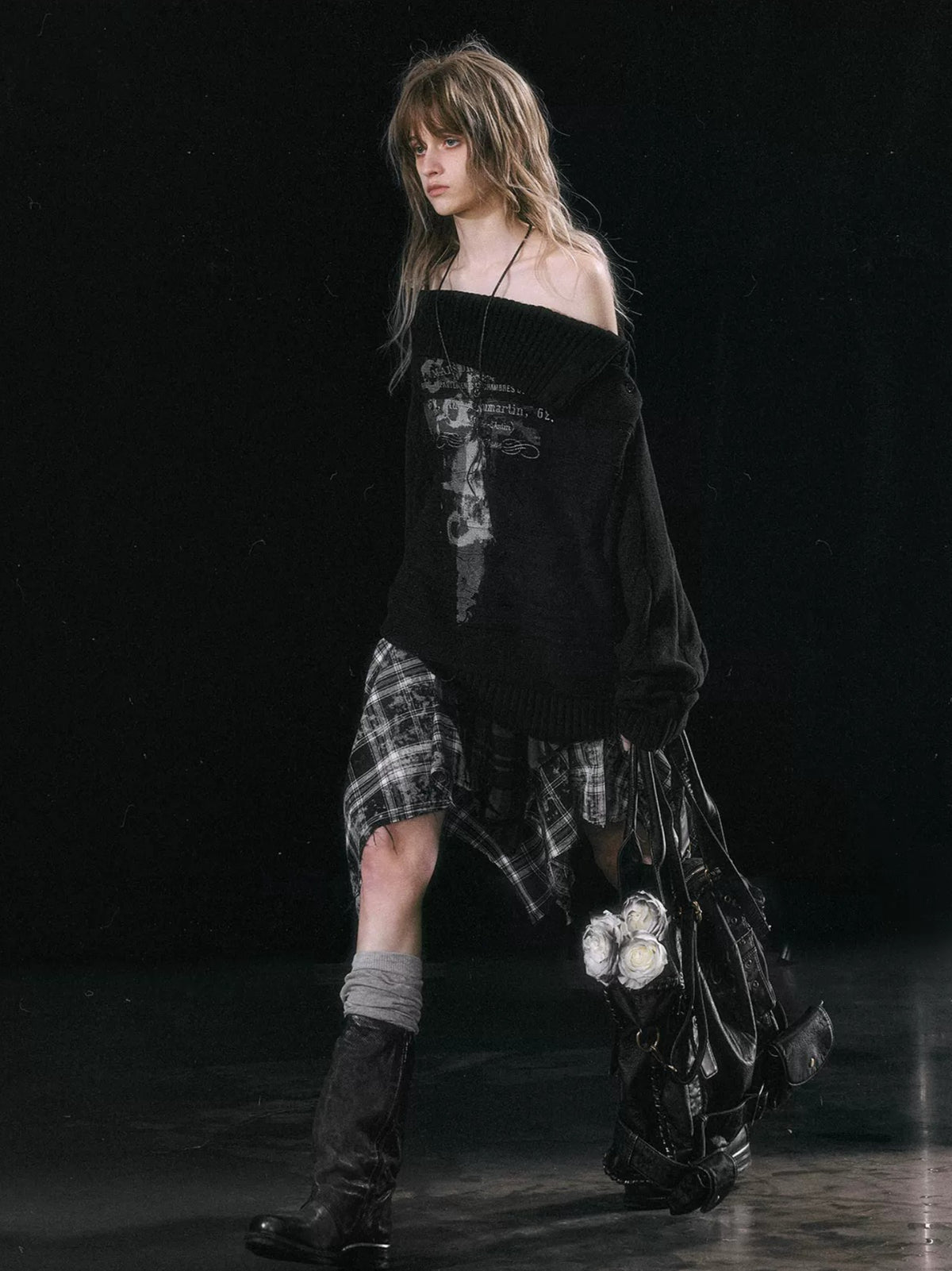 Star Plaid Skirt