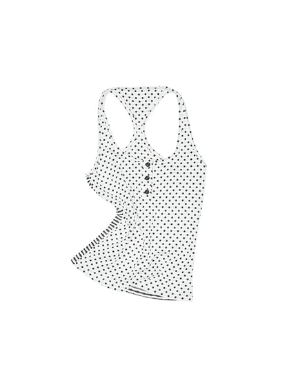 Polka Dot Stripe Double-Sided Tank Top &amp; Pants Set