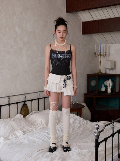 Embroidered Jacquard Utility Belt Bag