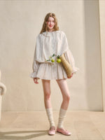 Ruffle Floral Shirt Dress