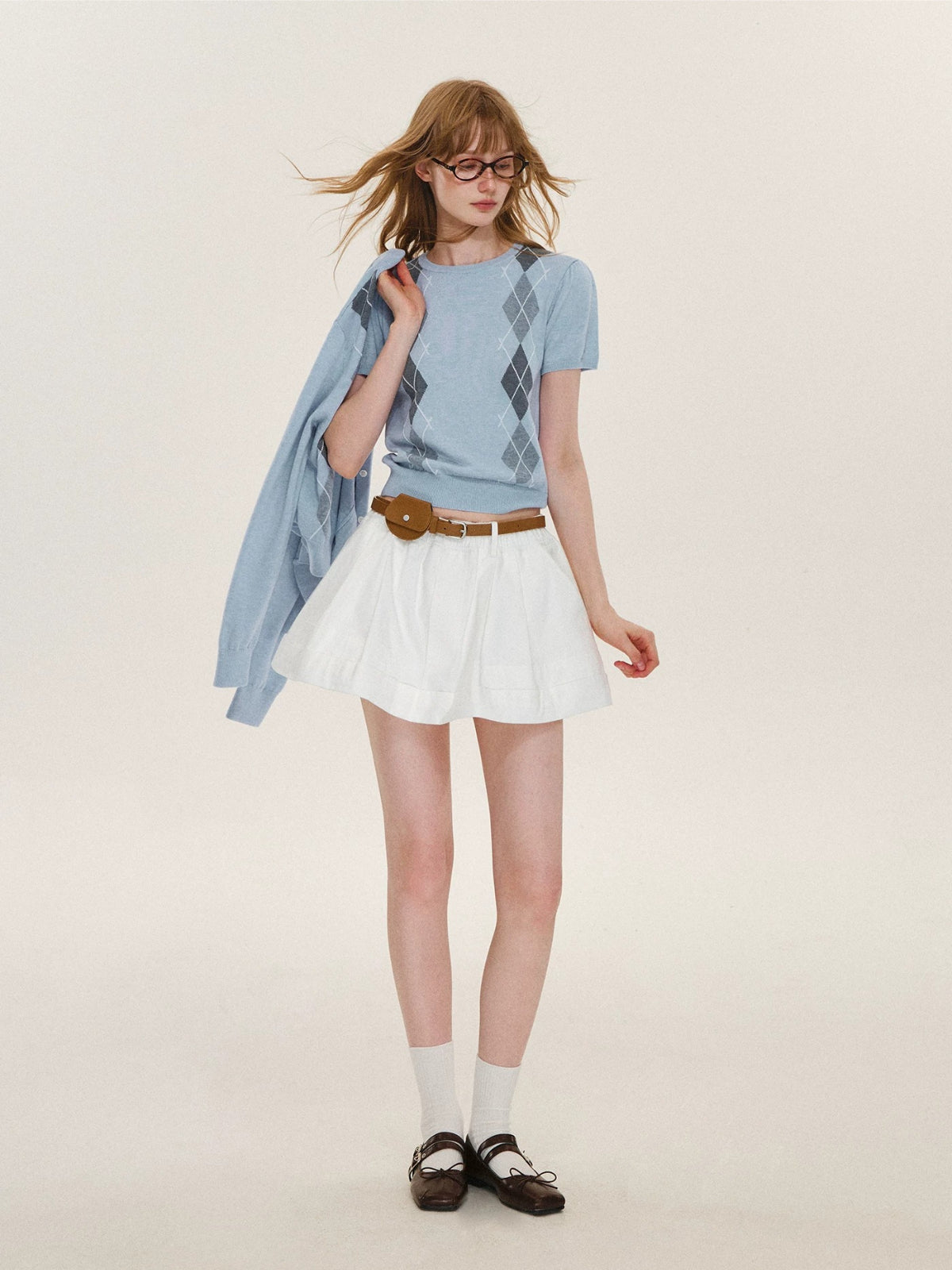 Cotton A-Line Skort
