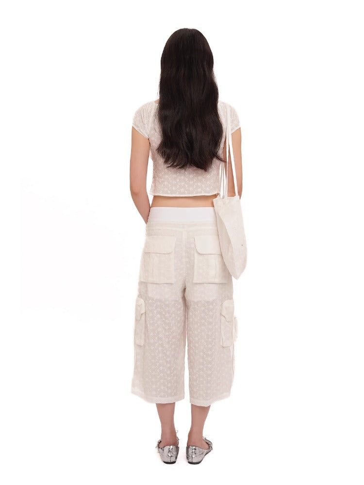 Pure Cotton Cool Jacquard Shorts &amp; Trousers