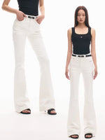 +5CM N1 Washed Skinny Bootcut Jeans