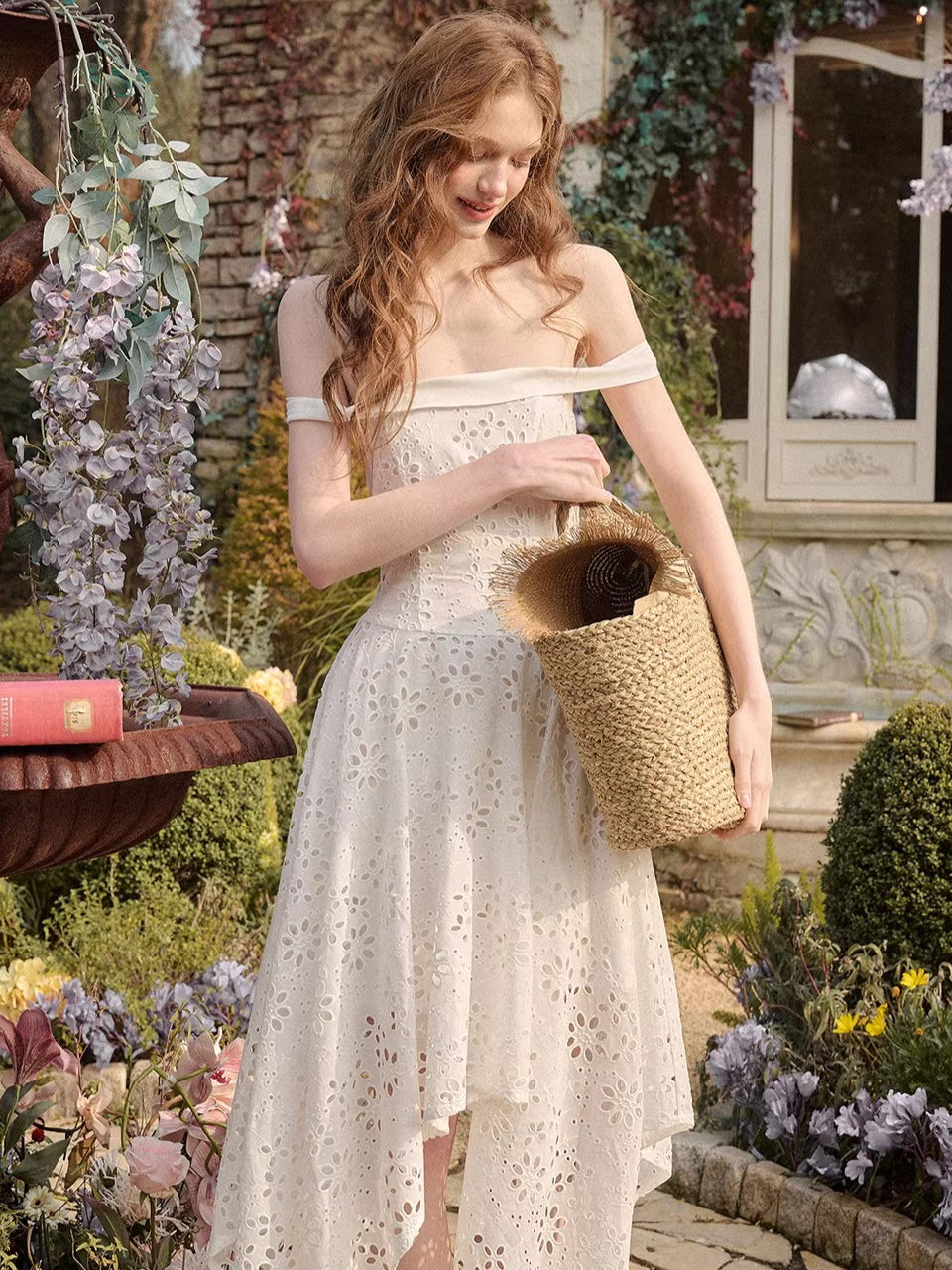 Asymmetric Hem Cotton Dress