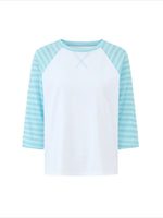 Contrast Stripe Dot Tee