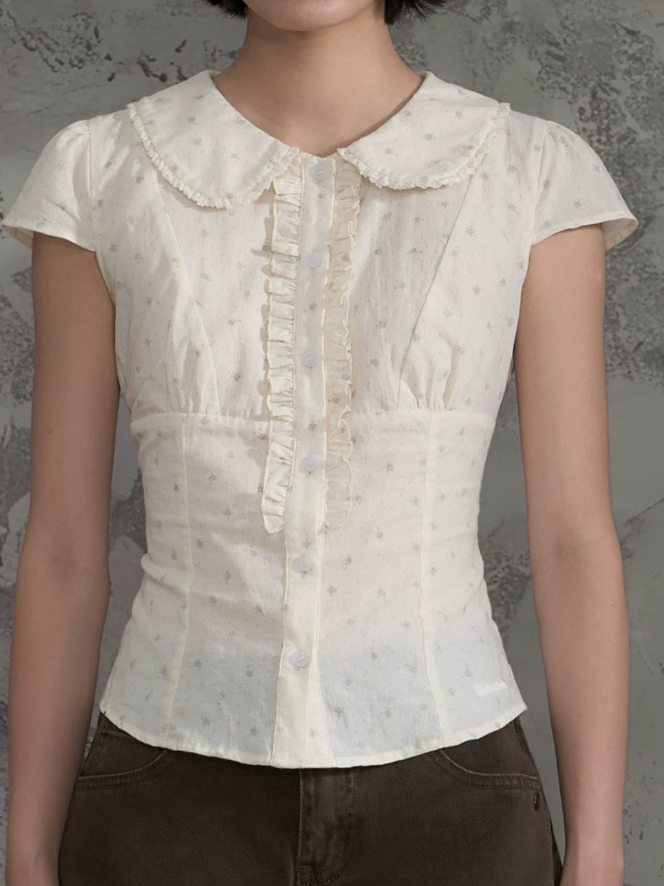 Floral Ruffle Blouse