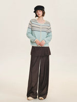 Pastel Fair Isle Knit Cardigan
