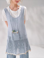 Shell Trim Knit Layered Set