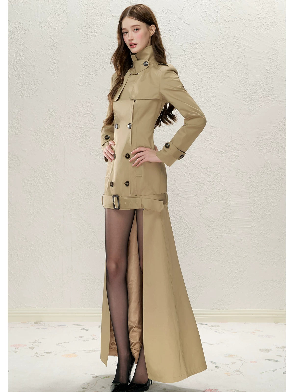 Detachable Tail Trench Coat