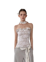 Lace Halter Bandeau Top