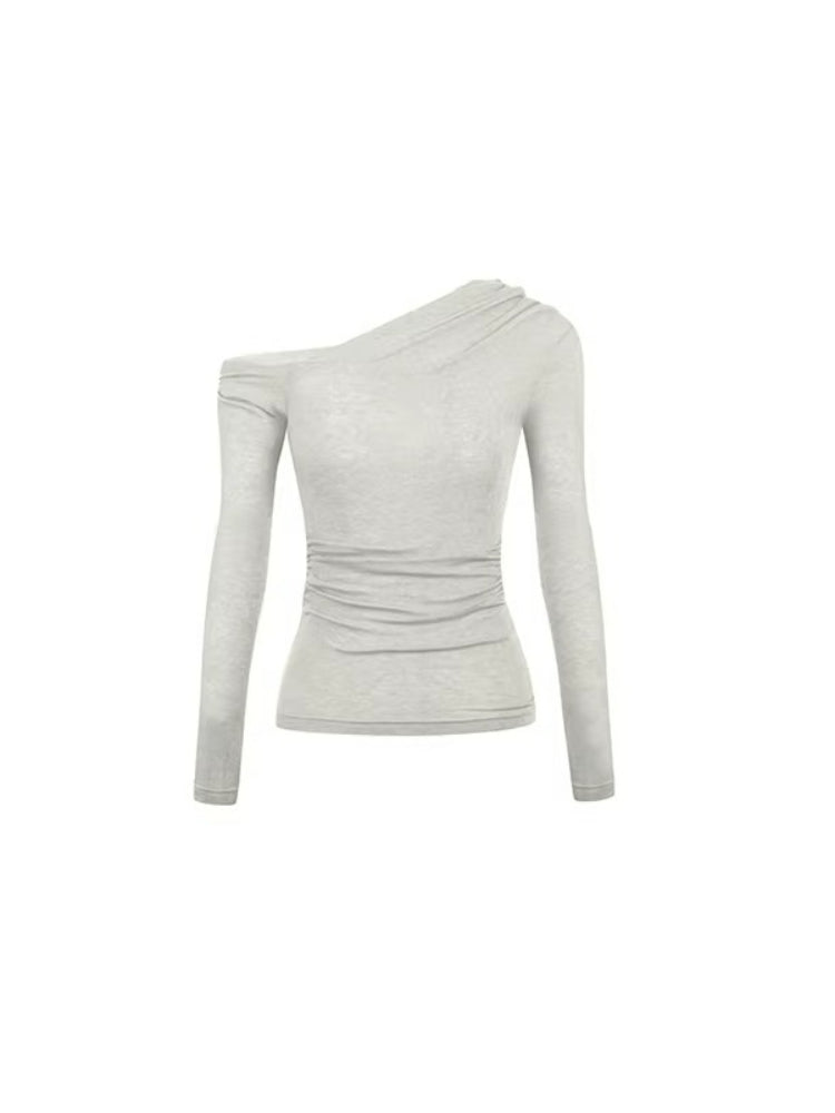 Skins Asymmetric One-Shoulder Knit Top