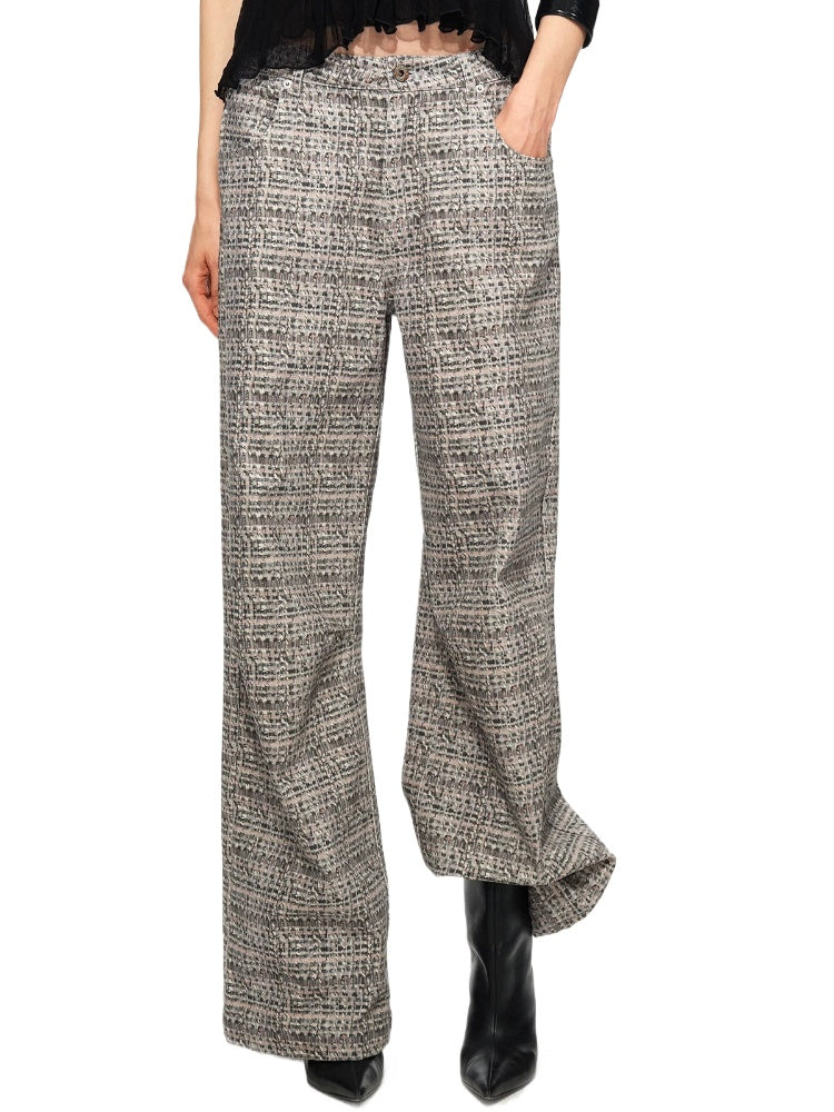 Printed Wide Leg Pants