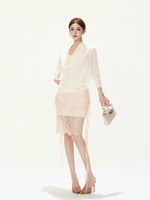 Sheer Batwing Top