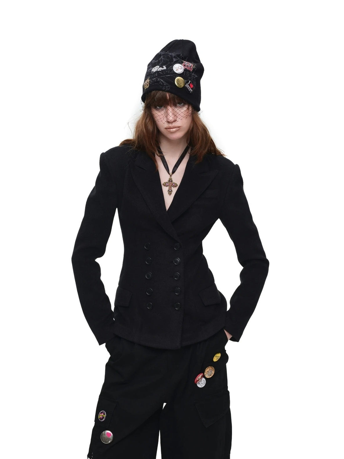 Wool Double Breasted Blazer