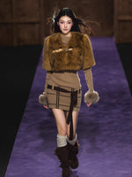 Faux-Fur Cape Vest