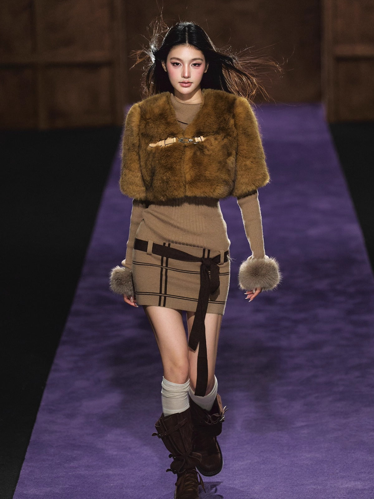 Faux-Fur Cape Vest