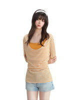 Striped Halter Top Set