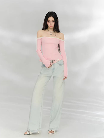 Off-Shoulder Knit Top