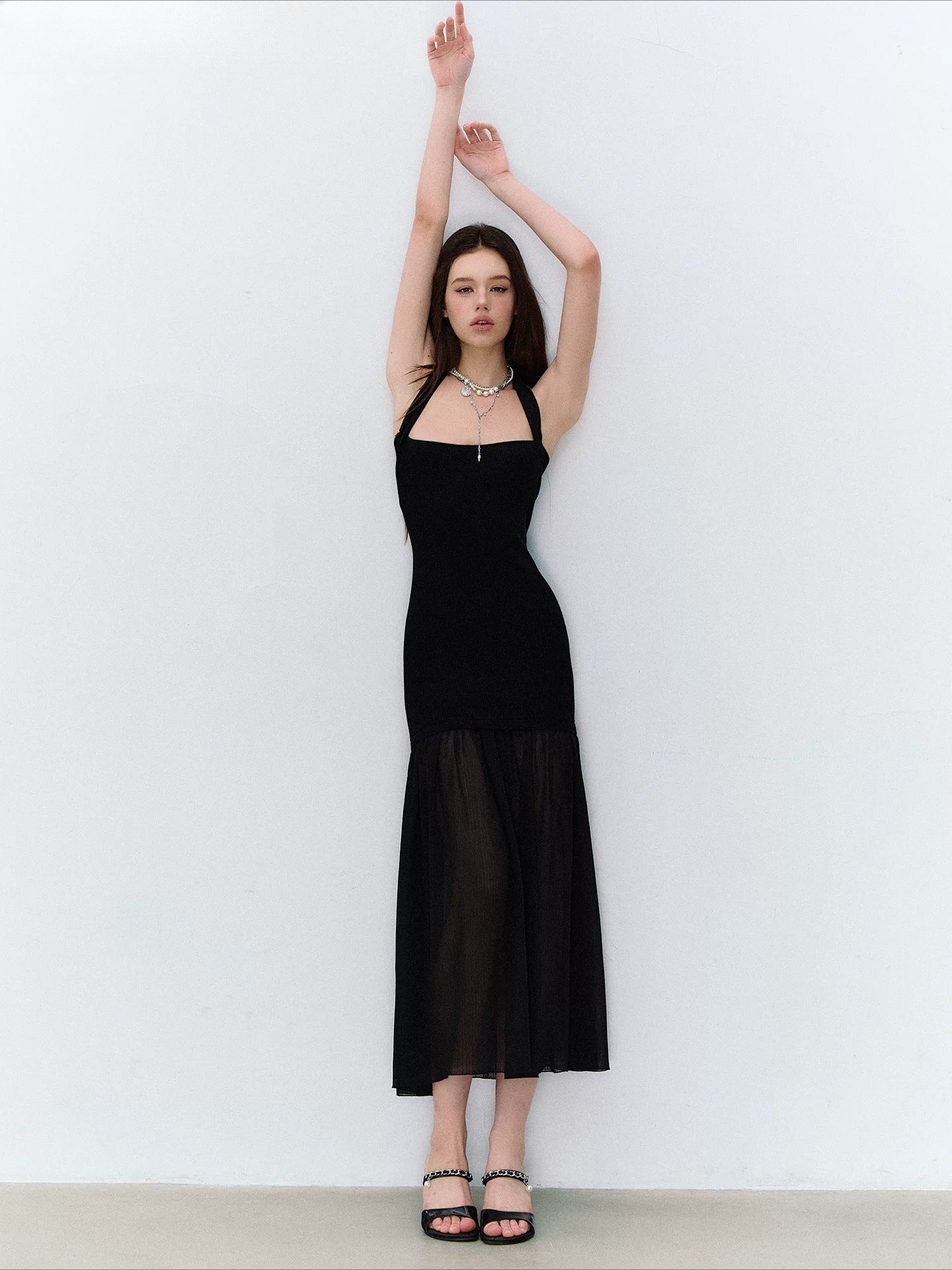 Night Muse Halter Dress
