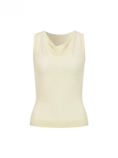Draped Knit Tank Top